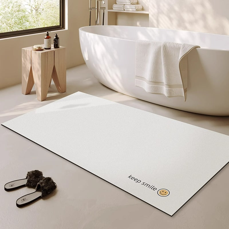 Diatomaceous earth bath mat - winter home bathroom entrance rug - bathroom carpet - shower mat - absorbent & non-slip