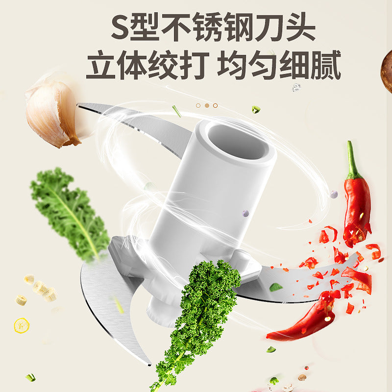 kitchen multi-functional food processor wireless electric meat grinder for home garlic pounder baby food supplement machine garlic mixer