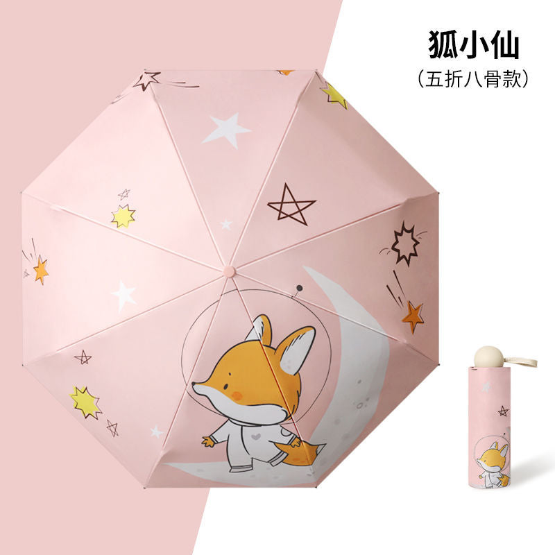 50% off umbrella for both sunny and rainy days, women's sun umbrella, sun protection and uv protection capsule umbrella, foldable mini sunshade umbrella, personalized