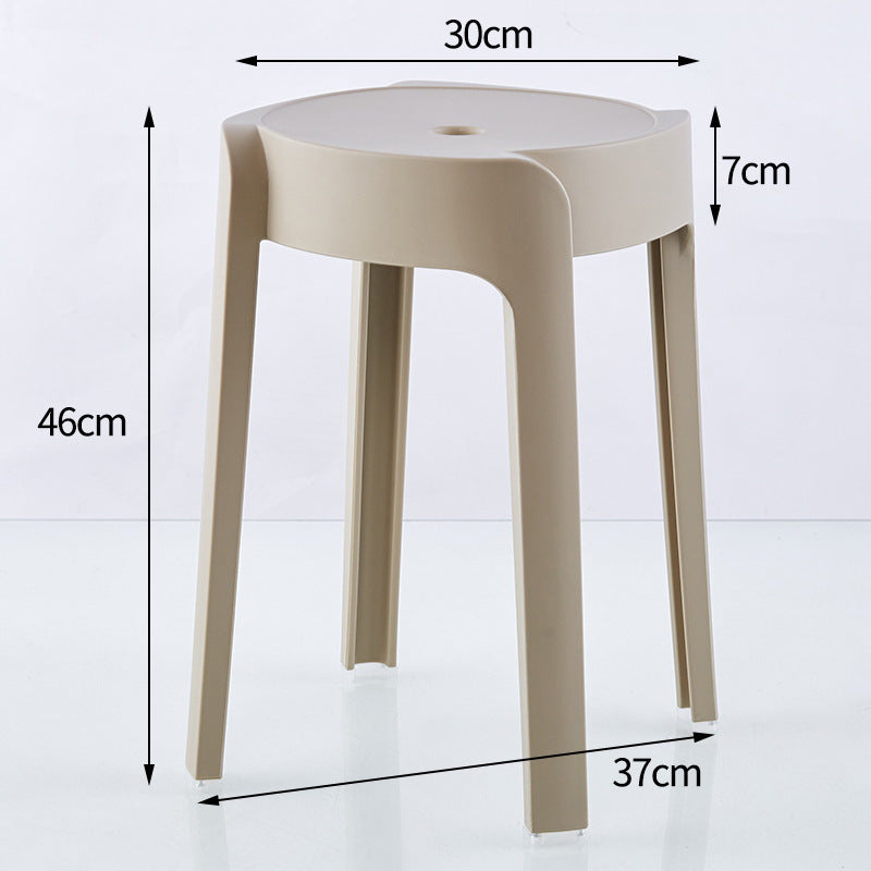 Thickened plastic stool for home strong and durable extra thick stackable casual modern windmill stool spare bench chair