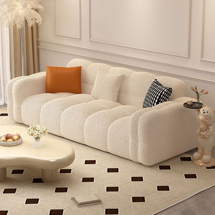 Light french retro cream living room sofa living room modern light luxury casual chenille modular cotton and linen fabric sofa