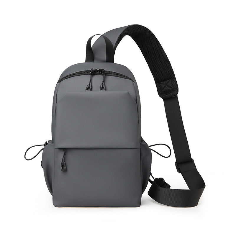 New breast bag men's lightweight nylon shoulder bag small backpack casual mobile phone bag multi-functional messenger bag shoulder bag
