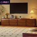 Solid wood skeleton line tv cabinet floor-standing living room small apartment for homecasual medieval style creative high-looking tv