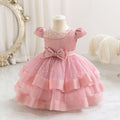 Export ready-made baby girl evening dress sequin wedding dress cake princess dress first birthday dress baby dress