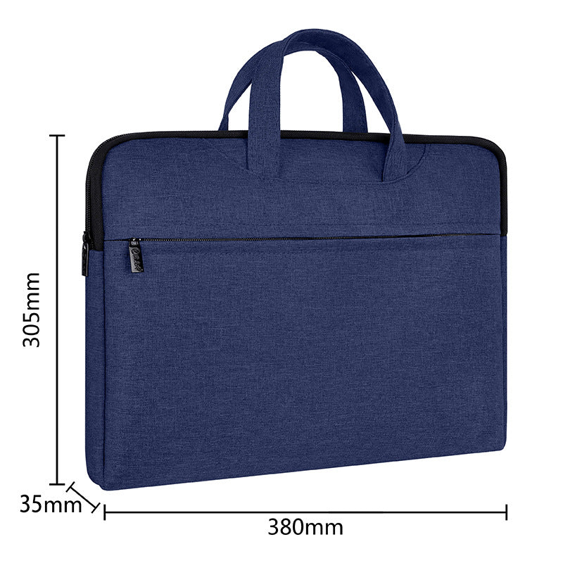 Large capacity canvas briefcase - office handbag, document bag, conference bag, laptop bag, file bag, business bag - custom printing available