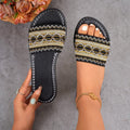 summer new arrival: plus size women's slippers - bohemian one-strap platform sandals