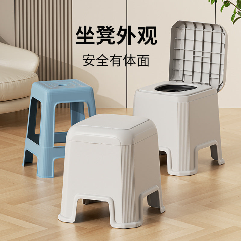 Elderly commode bucket, elderly bedside toilet stool, bath chair, squat toilet stool, pregnant women, elderly indoor toilet