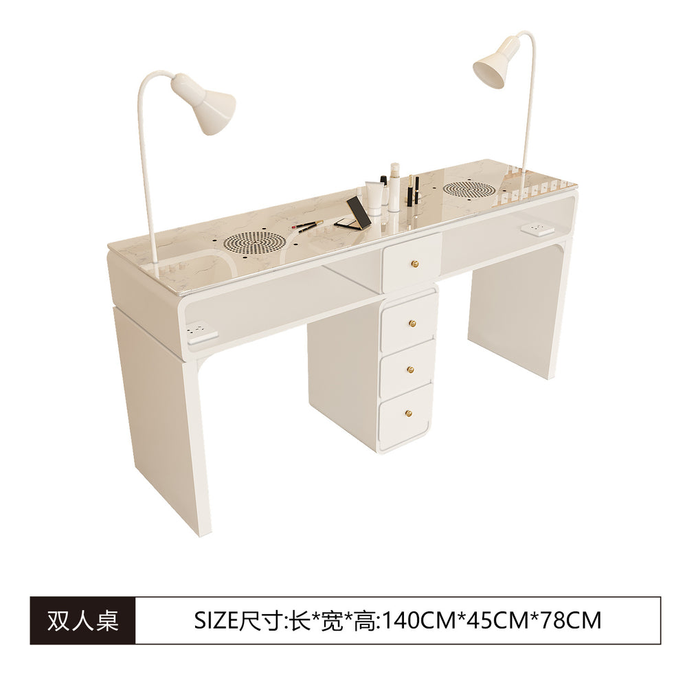 Manufacturer's new arrival widened porcelain manicure shop girls manicure table makeup chair multi-functional manicure table and chair suit