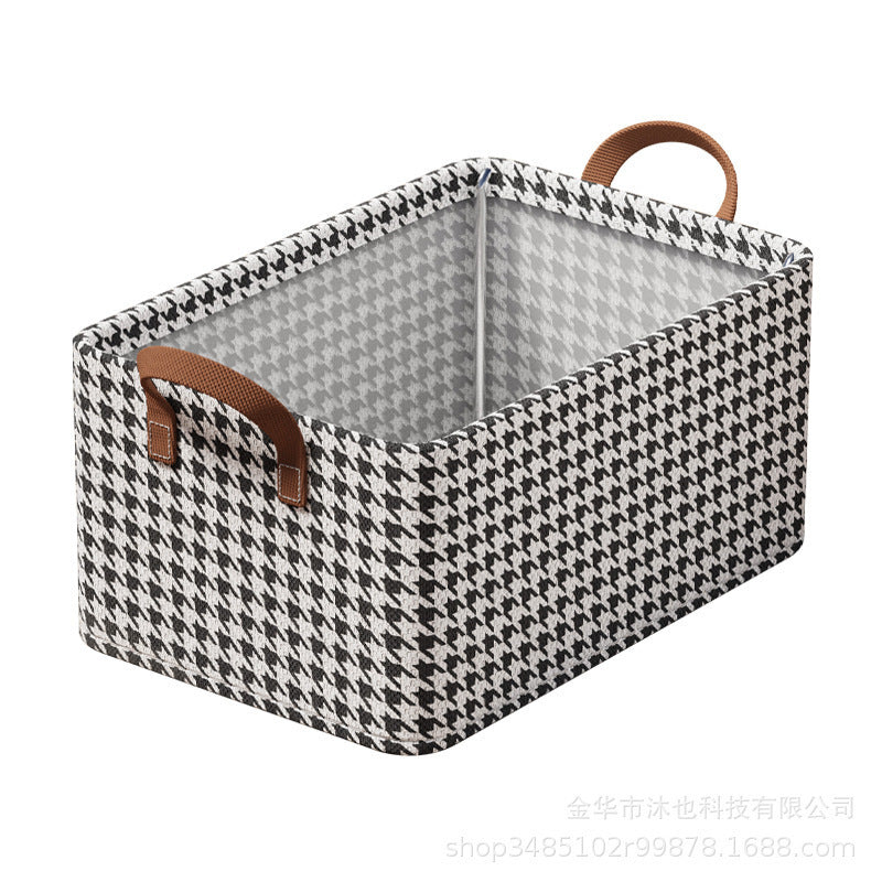 New clothes storage box steel frame fabric folding storage basket home dormitory desktop underwear underwear storage artifact