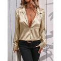 Real shot of export cross-border independent station 1688 foreign order  hot selling fashion bronzing shirt
