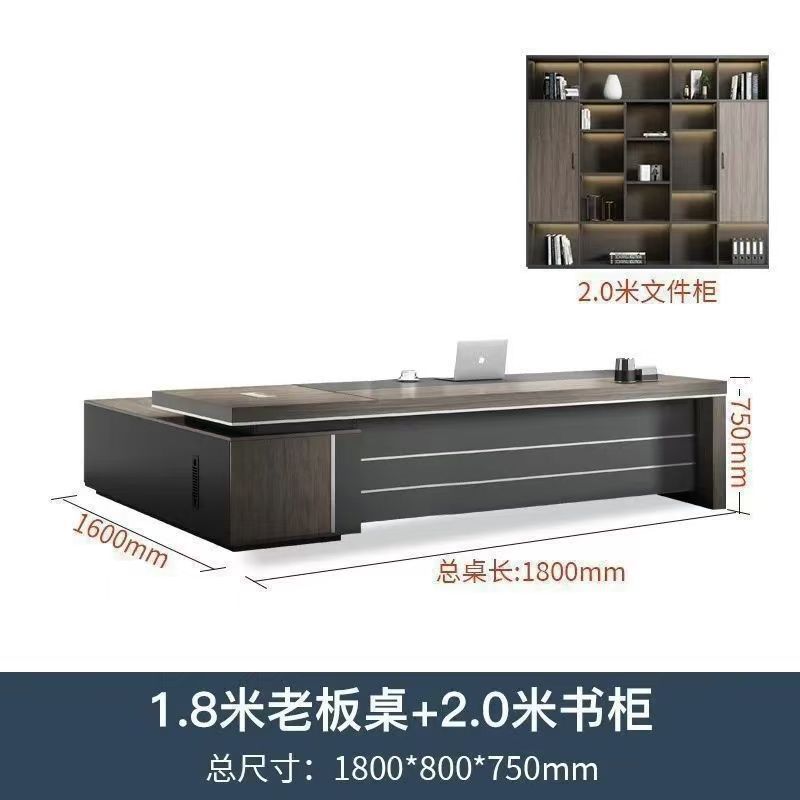 Saint li office desk - luxurious executive office desk and chair set - minimalist modern ceo desk - cross-border e-commerce