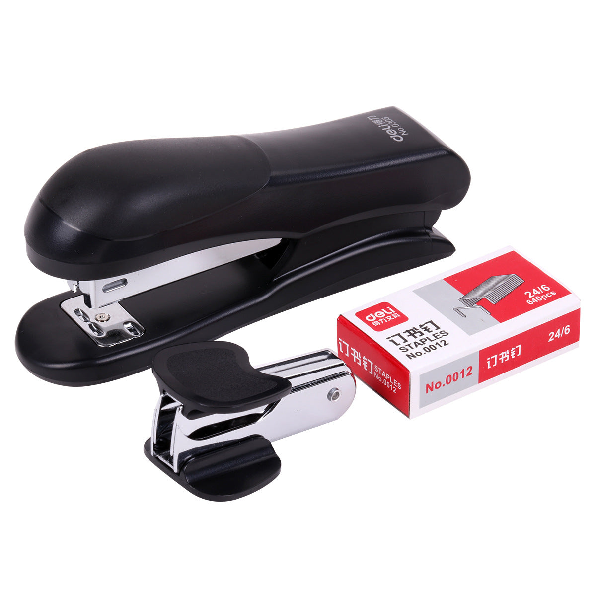 Deli stationery 0355 stapler set stapler stapler combination set office supplies wholesale