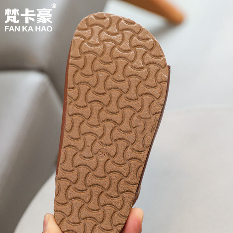 Vancahao boys' sandals -  summer new collection: soft-soled kids' shoes, export quality, big & tall boys' beach sandals