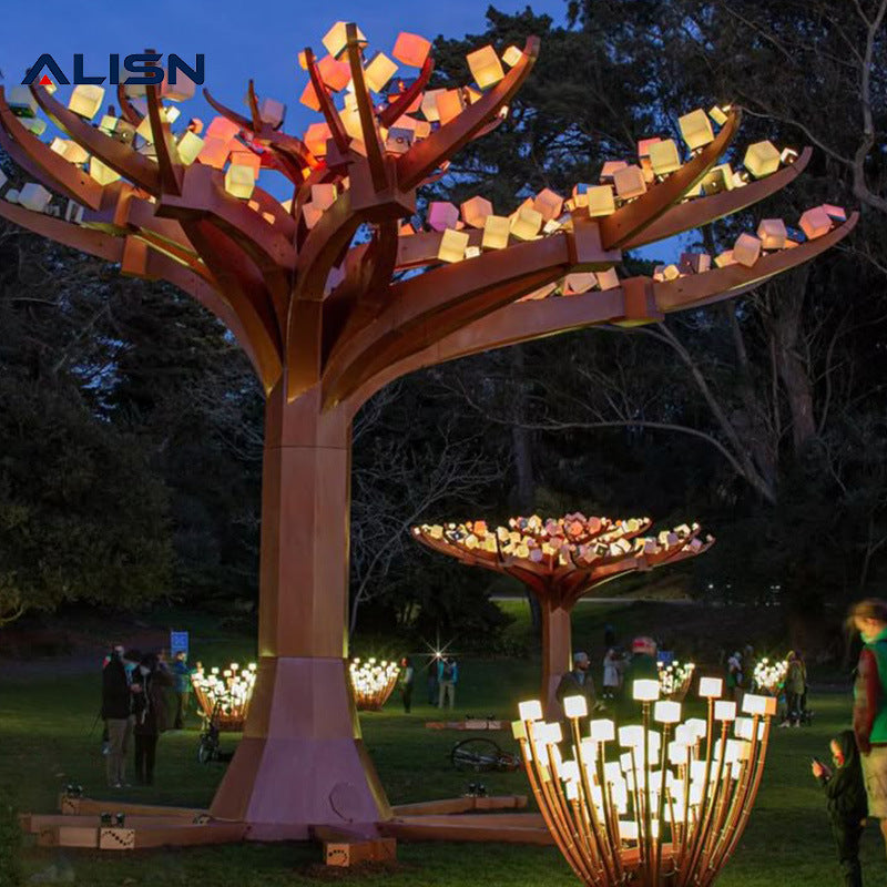 Lighting Installation Outdoor Garden Garden Light Landscape Lighting Decoration Waterproof Luminous Internet celebrity Lighting Installation Colorful