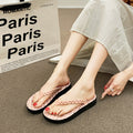 Thick sole flip-flops women's outwearsummernew arrival polka dot casual style with skirt dopamine beach sandals