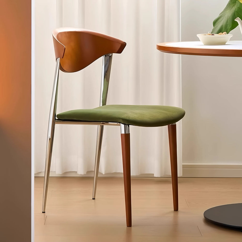Used solid wood dining chair classy design living room dining table backrest for home foot pad retro popular big c chair dining chair