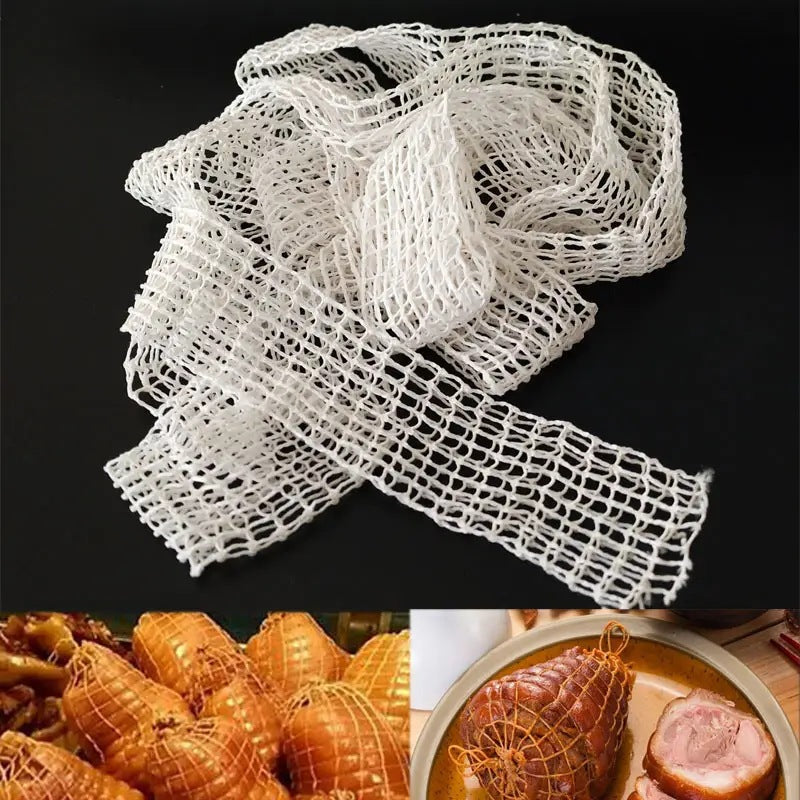 Kitchen for home net bag barbecued pork net weaving bundled hocks loose rope cotton thread elastic rope cover packaging net cover elbow net