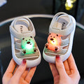 Baby boys' sandals summer light-up girls' anti-slip soft sole potty training toddler infant sandals 0-1-2-3 years
