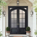 French glass villa door double door rural self-built house door anti-theft door sub-mother door entrance door entrance door