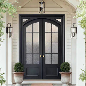 French glass villa door double door rural self-built house door anti-theft door sub-mother door entrance door entrance door