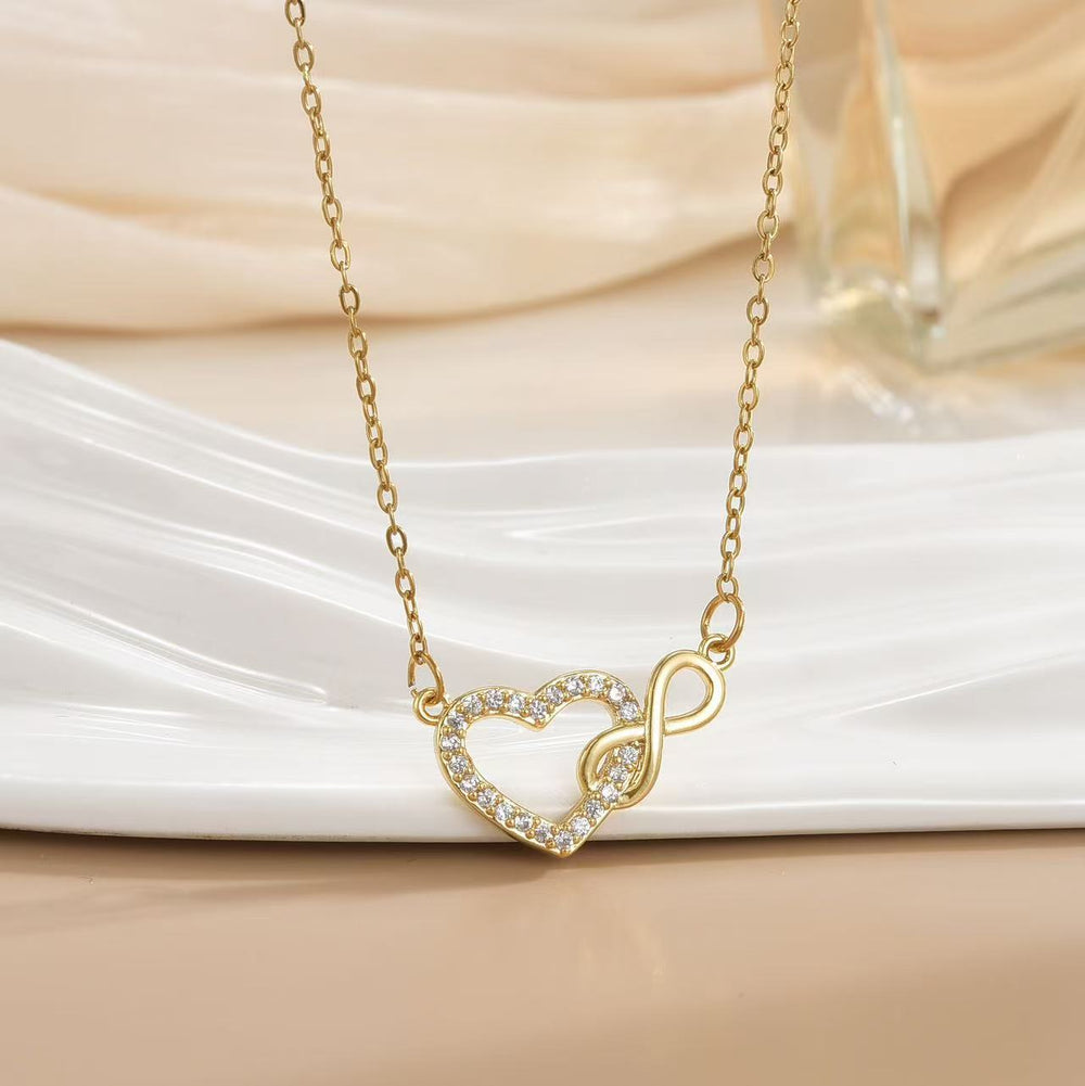 hot style casual digital 8-figure cross necklace jewelry fashion women's trendy hot clavicle chain