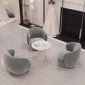 Luxury negotiation table and chair set, lounge area single sofa table and chair, hotel lobby, sales office, business reception sofa