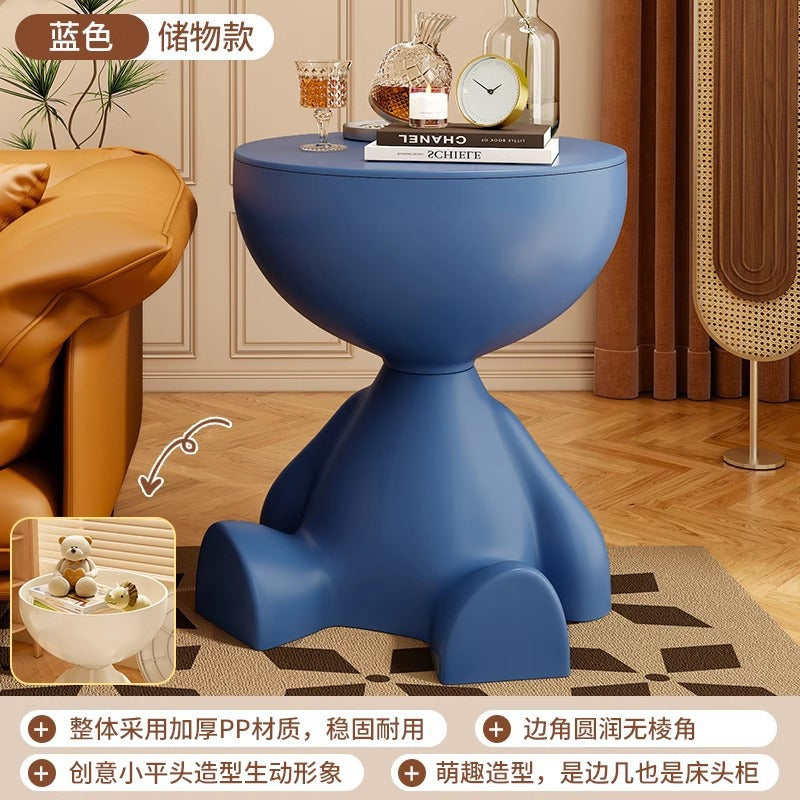 Bedside table popular small round table storage rack coffee table accessible luxury style sofa side table movable ins style bedside table