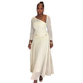 European and american women's clothing  autumn new sweet and fresh one-shoulder long sleeve high-waisted slimming a-line maxi dress