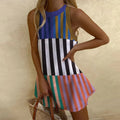 Spliced vertical stripes