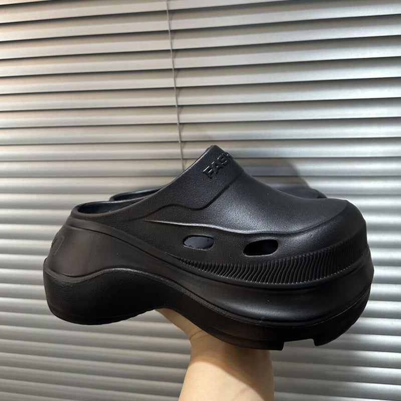 8cm thick sole baotou half slippers women's students summer 2025new arrivalsummer outing sandals outwear wholesale