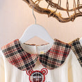 Girls' preppy plaid dress - stylish autumn/winter princess dress for baby girls - korean fashionable autumn outfit