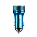 New car fast charging car phone charger vehicle electrical appliances 9v2a dual usb port aluminum alloy car charger head