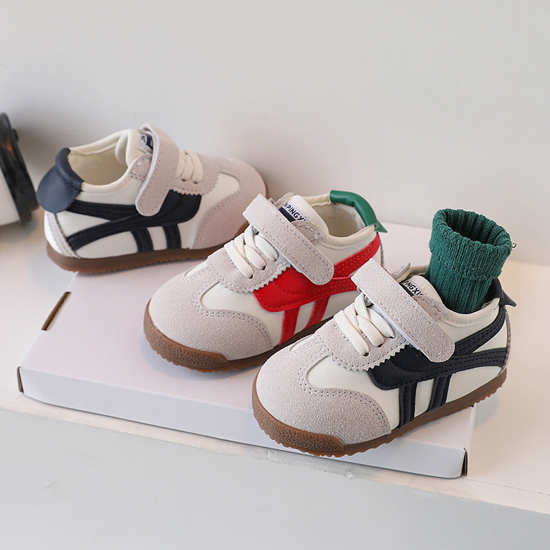 【clearance sale】korean style kids' sneakers: boys' agnes shoes, girls' german army trainers, trendy baby shoes