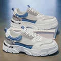 Men's 2026 spring new mesh breathable athletic casual shoes - youth trendy versatile chunky sole skate shoes