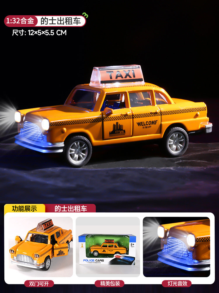 Large alloy taxi kids car thunderbird taximeter taxi model artificial sedan male 1-6 toy car