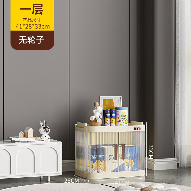 Snacks household organizing cabinet trolley storage shelf living room bedroom bathroom removable storage box storage cabinet