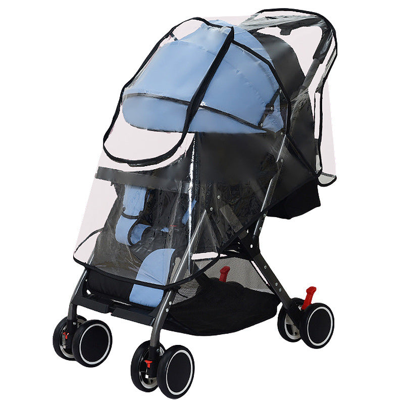 Baby stroller windshield rain cover, kids' stroller rain cover, baby umbrella stroller windproof and warm winter raincoat