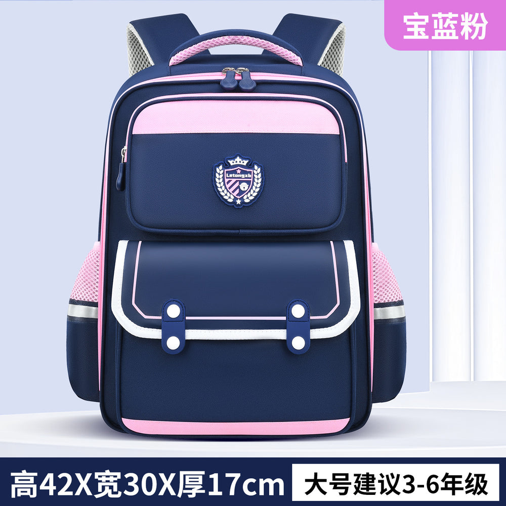 New british style elementary school backpack for girls, grades 1-6, ultra-lightweight, spine-protecting children's backpack - wholesale