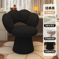 Luxury makeup vanity chair for women - high-end bedroom vanity stool with backrest, rotating nail art chair for home use