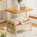 Courtyard ornaments, living room sofa side table, creative trolley storage, movable wheeled tea table, for home bedroom courtyard ornaments