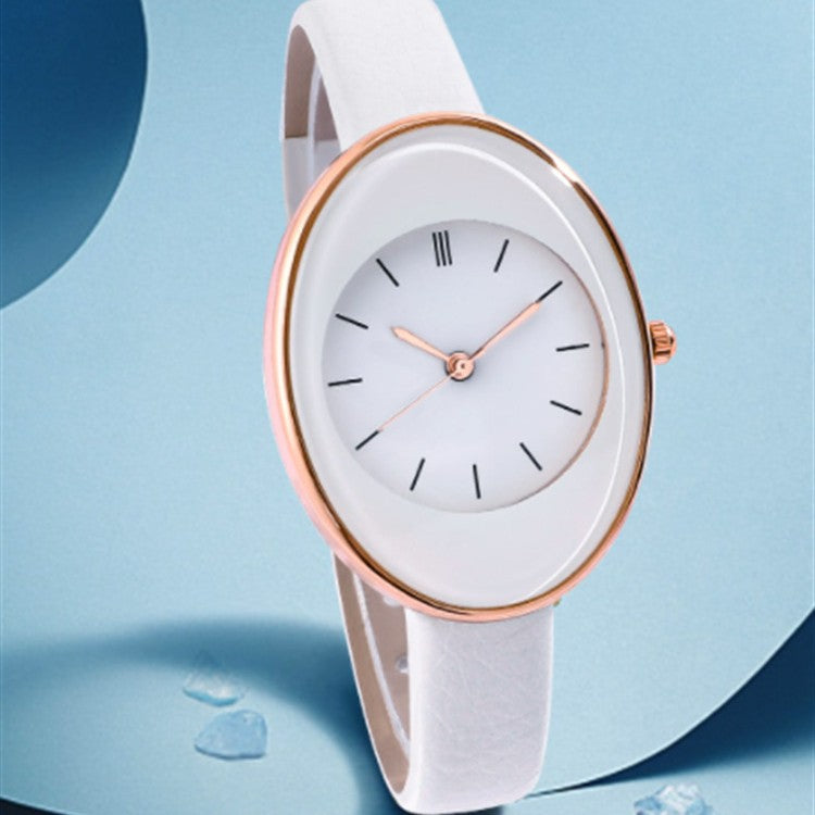 2022 new women's watch - fashionable, unique, minimalist quartz watch with leather strap - wholesale from aliexpress/wish