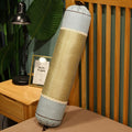 Linen mat long pillow summer cylindrical long pillow summer candy pillow bedside cushion leg pillow detachable
