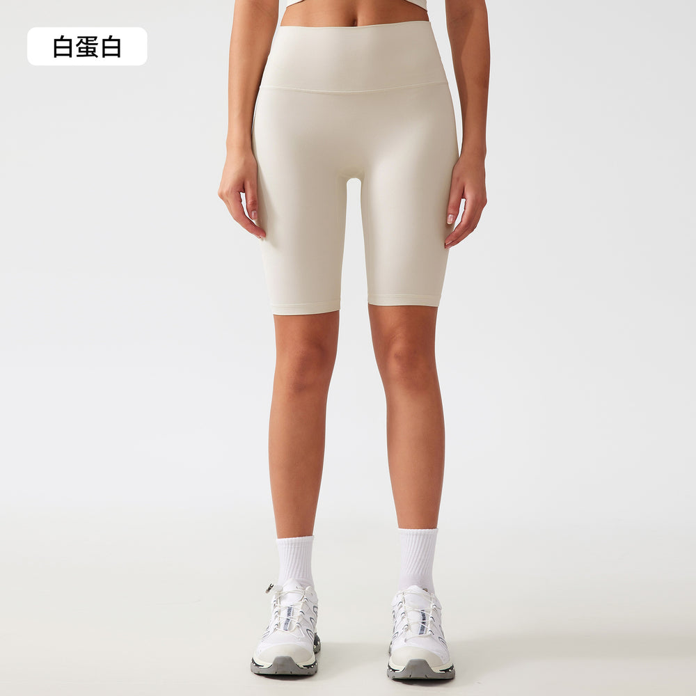 Free sizefree size no awkward line yoga shorts tummy control butt lift fitness sports half length pants for women ag004