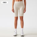 Free sizefree size no awkward line yoga shorts tummy control butt lift fitness sports half length pants for women ag004