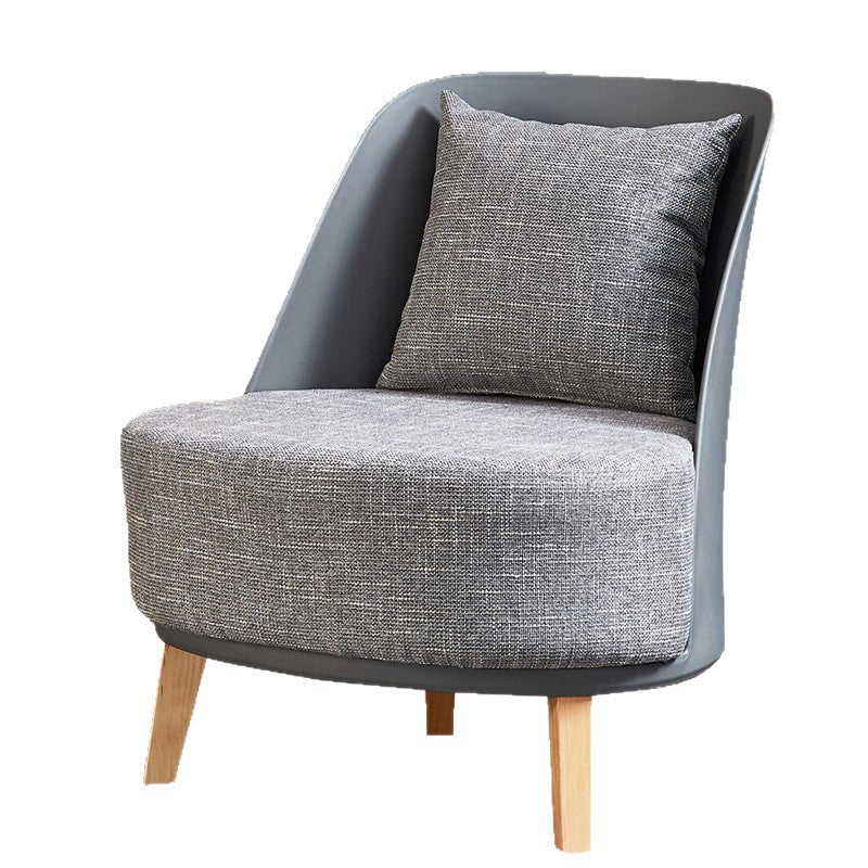 Nordic light luxury sofa chair - designer creative single seater for living room, hotel, b&b, reception, and negotiation