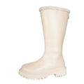 Thickened boots for women  autumn winternew arrivalfashion stylefashionfleece-lined rear zipper raw edge knight boots for women