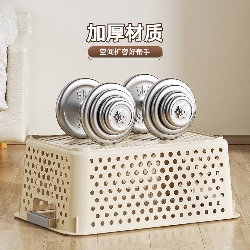 Plastic storage baskets desktop organizer household storage box snack toy storage basket multiple set