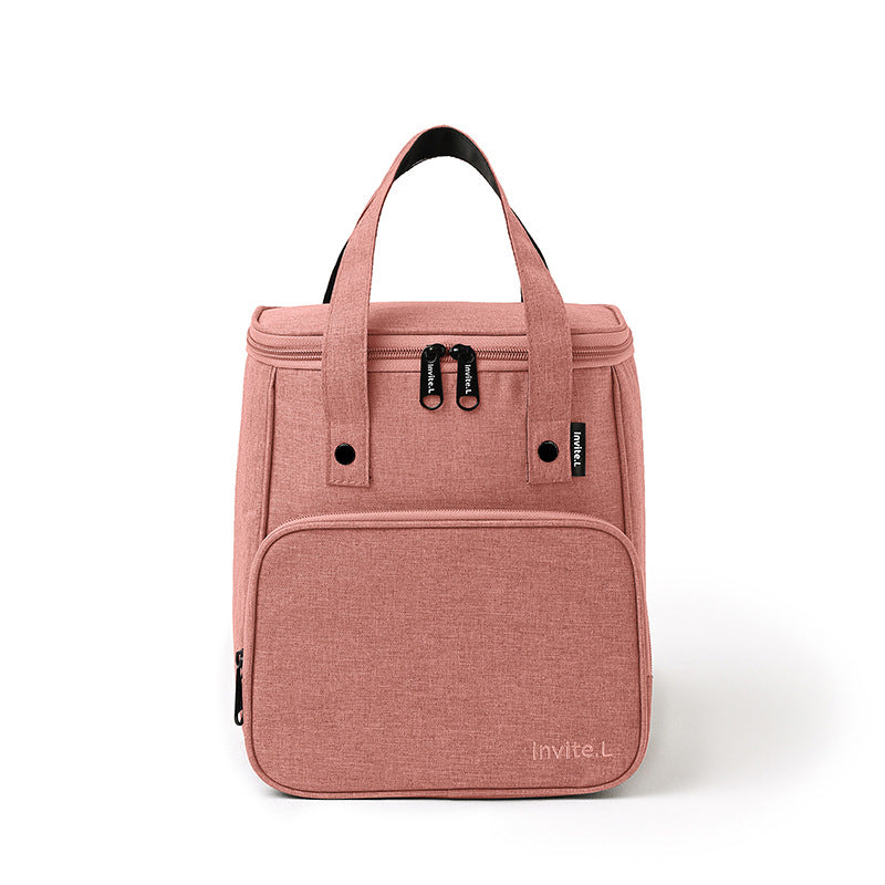 Bento bag, thermal insulation bag, student lunch box, handbag, aluminum foil thickened large bag with rice bag, office worker lunch box bag.