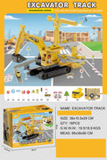 hot-selling children's toys, inertial excavator track with music, early education educational export toy car wholesale