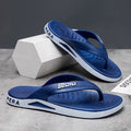 Trendy new flip-flops for men, summer slippers, korean style outdoor anti-slip thong sandals, beach shoes wholesale
